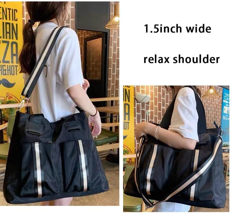 S-Jacorry Purse Strap Replacement Crossbody Wide Shoulder Strap Adjustable Canvas Straps Handbag Strap Replacement Belts - Image 5